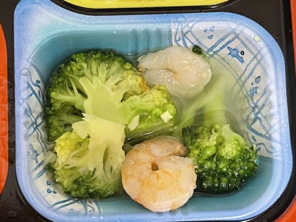 食宅便の弁当のアヒージョ